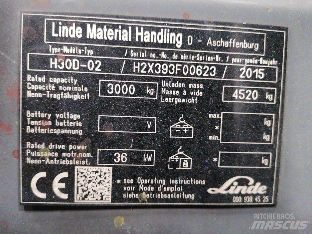 Linde H30D-02 Diesel heftrucks