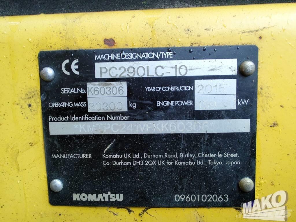 Komatsu PC 290 Rupsgraafmachines