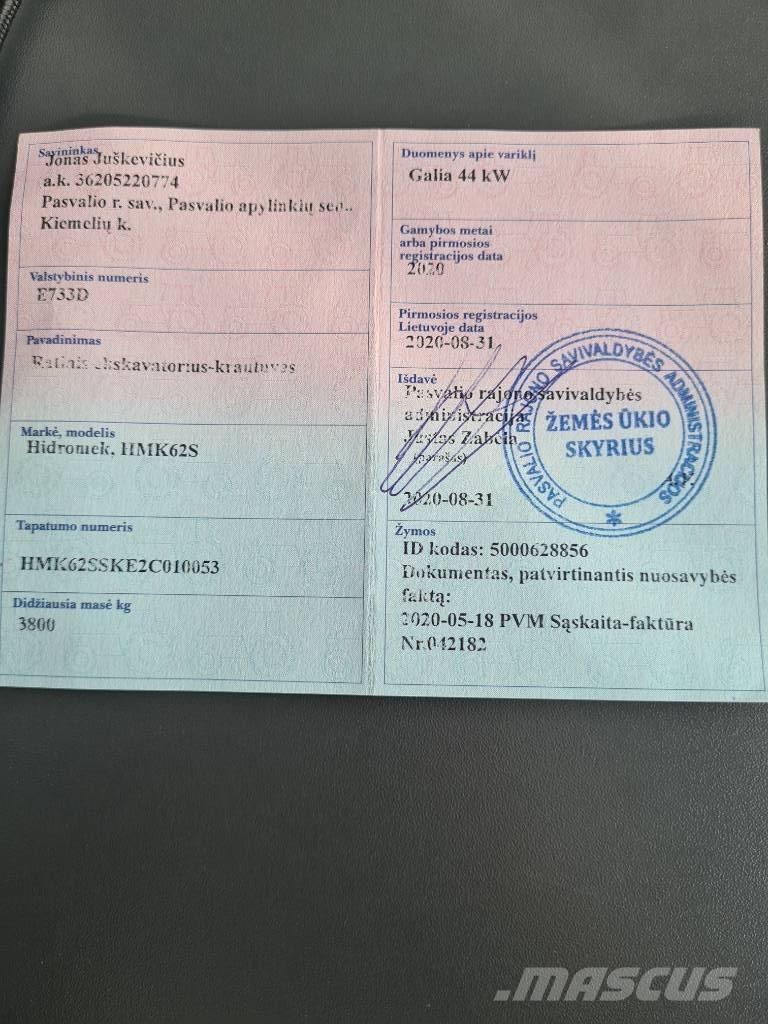 Hidromek HMK 62 SS Graaf-laadcombinaties