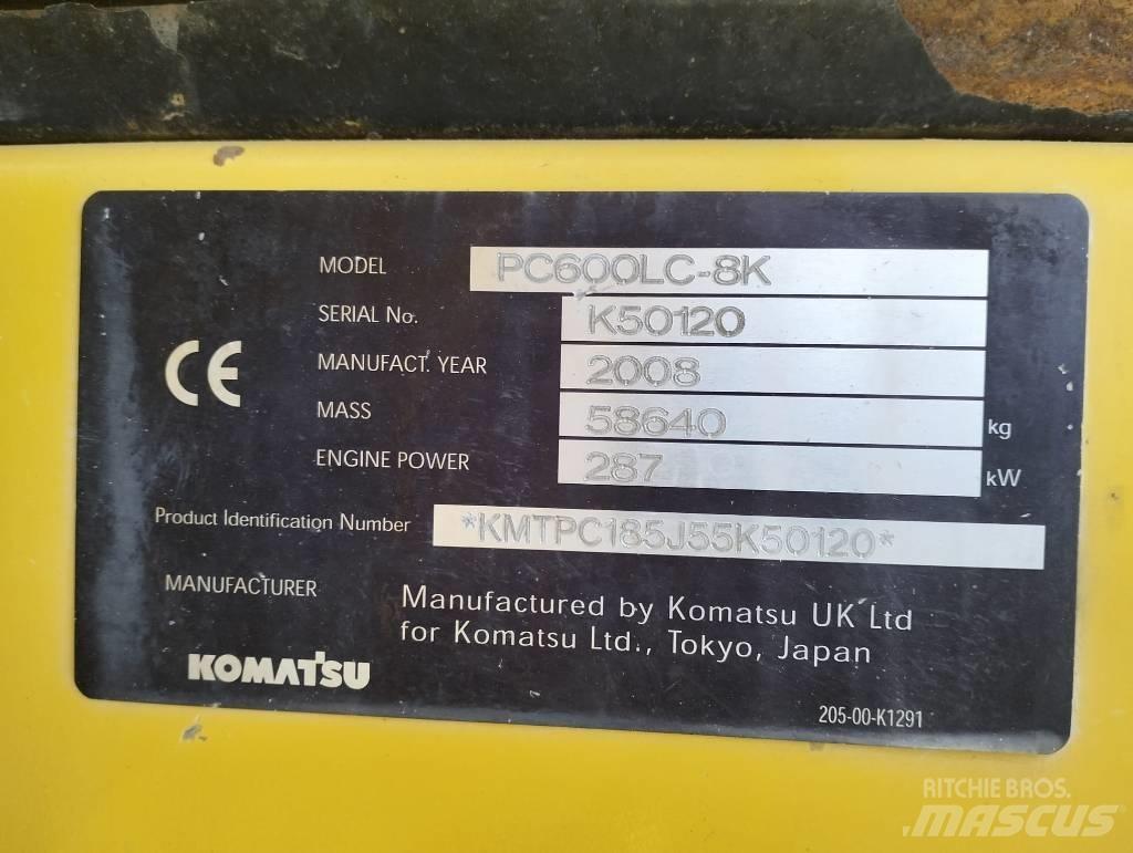 Komatsu PC600LC-8K Rupsgraafmachines