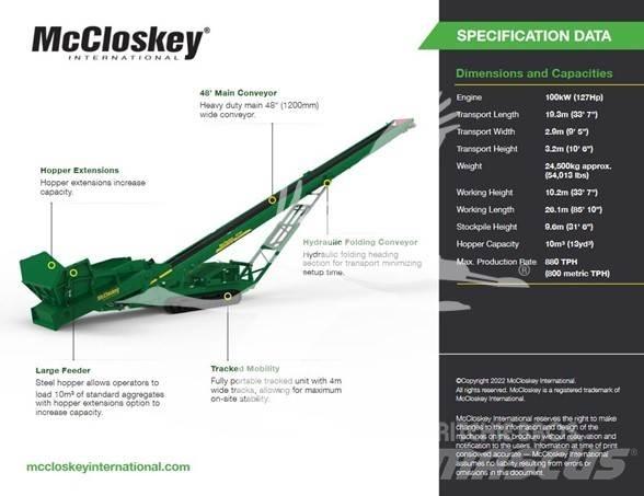 McCloskey RF80 Transportbanden