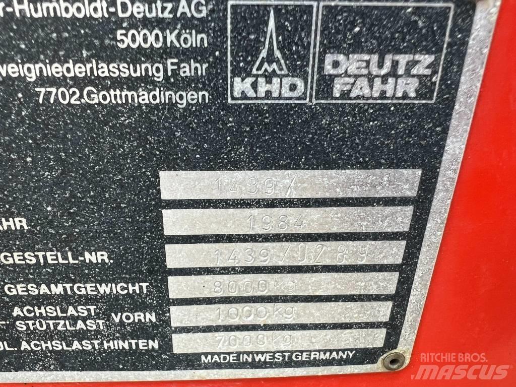 Deutz Fahr F 570 Opraapwagens