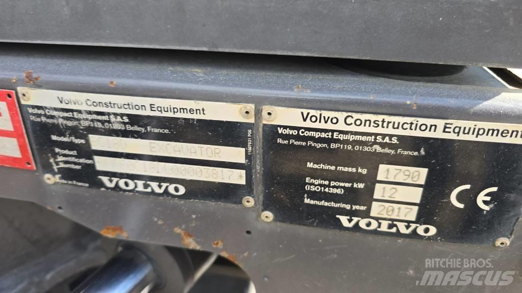 Volvo EC 18 Minigraafmachines < 7t
