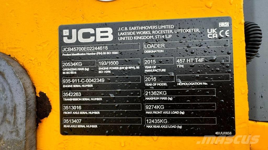 JCB 457 HT Wielladers