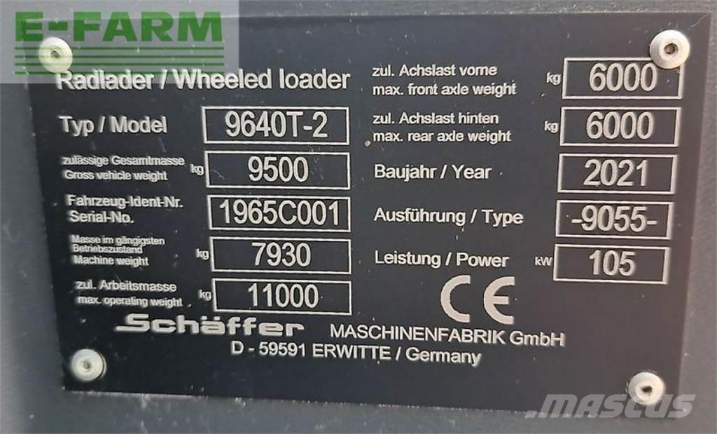 Schäffer 9640 t-2 Verreikers voor landbouw