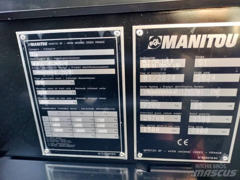 Manitou MLT733 Verreikers voor landbouw