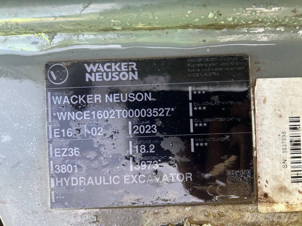 Wacker Neuson EZ36 Rupsgraafmachines