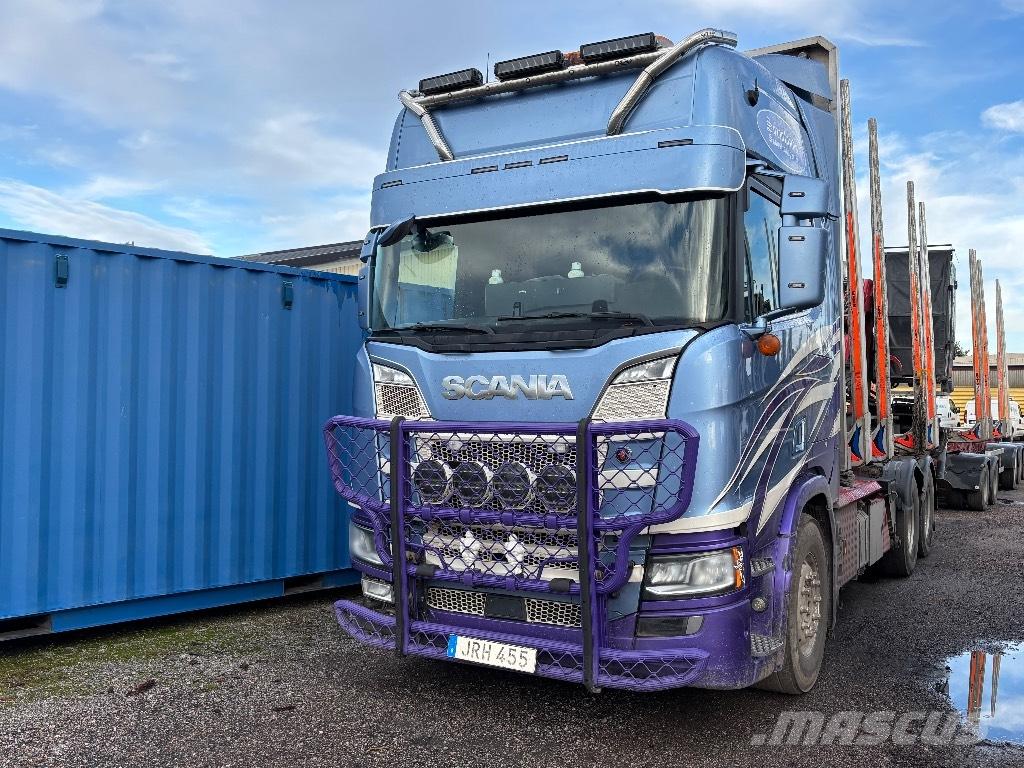 Scania R730B6X4NB Hout-Bakwagens
