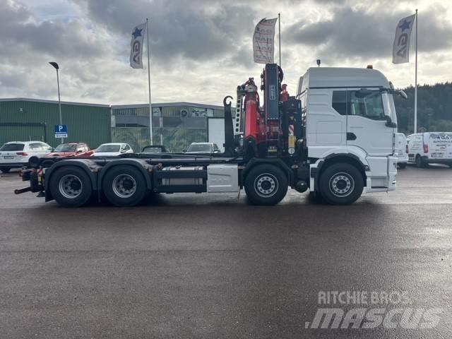 MAN TGS 35.510 8x4/4 Vlakke laadvloer met kraan