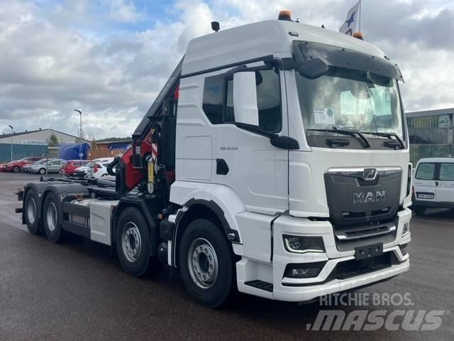 MAN TGS 35.510 8x4/4 Vlakke laadvloer met kraan