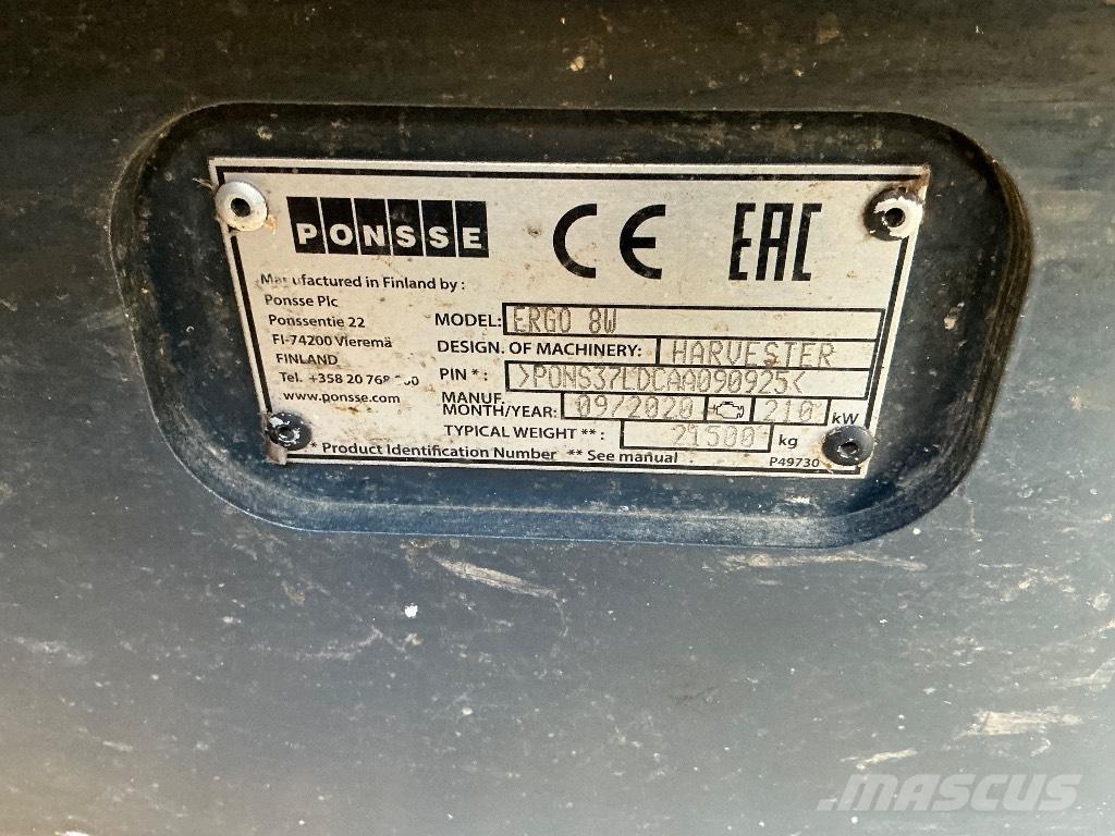 Ponsse ERGO 8W Harvesters