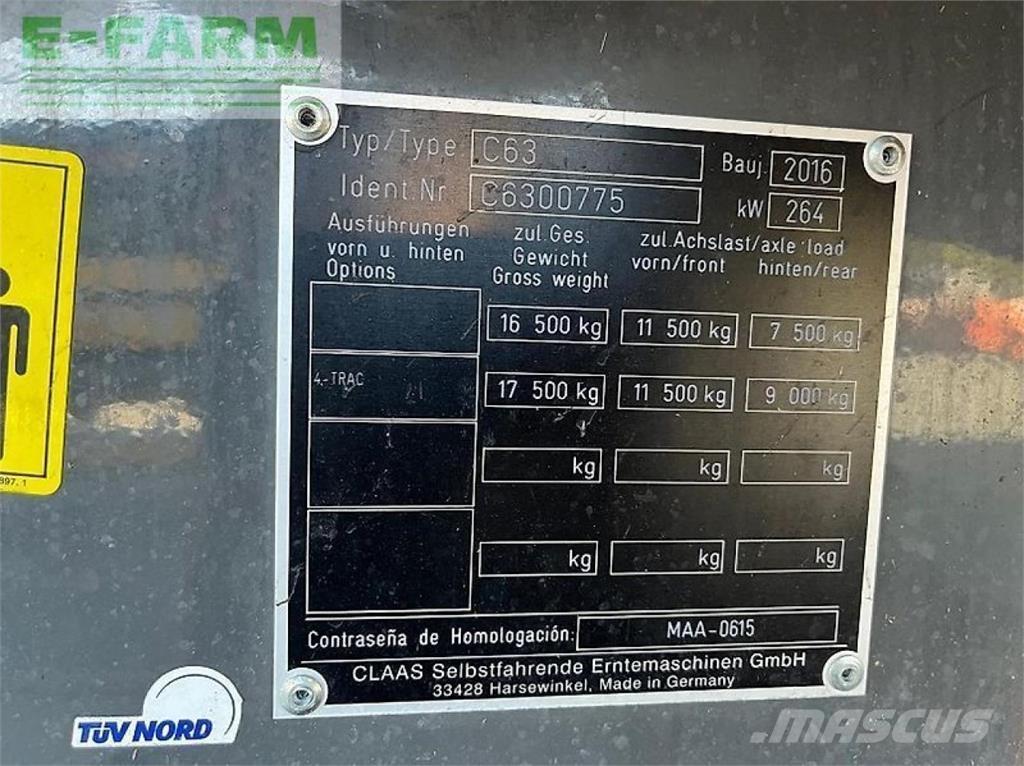 CLAAS lexion 630 Maaidorsmachines