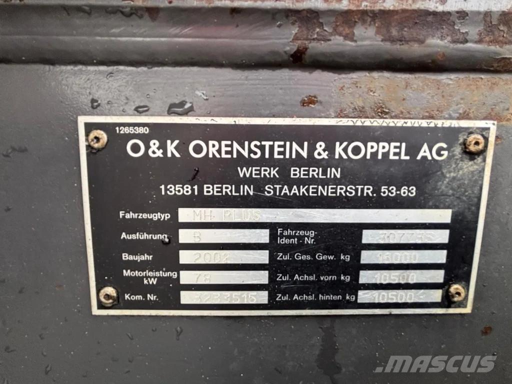O&K MH PLUS Wielgraafmachines