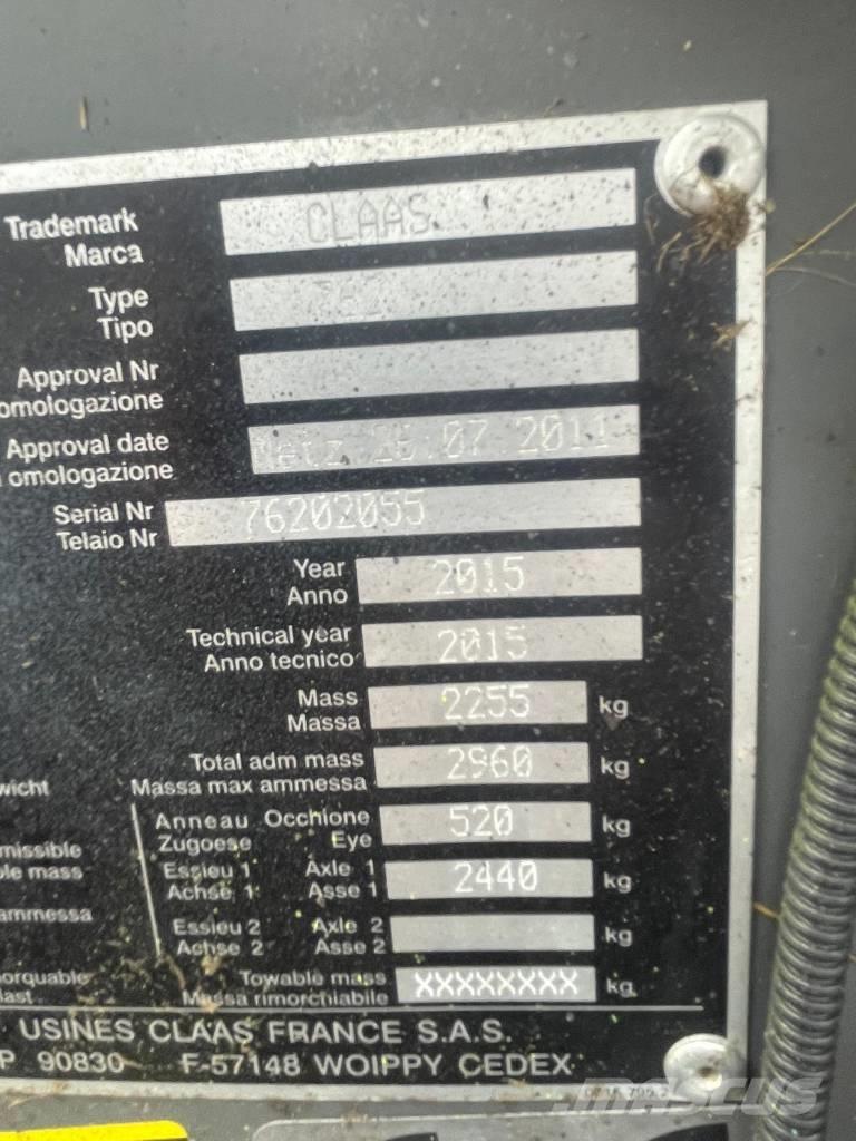 CLAAS Rollant 350 RC Ronde-balenpersen