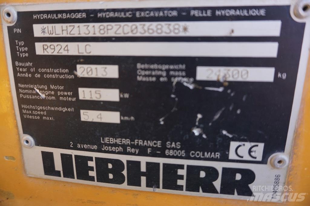 Liebherr R 924 LC Rupsgraafmachines