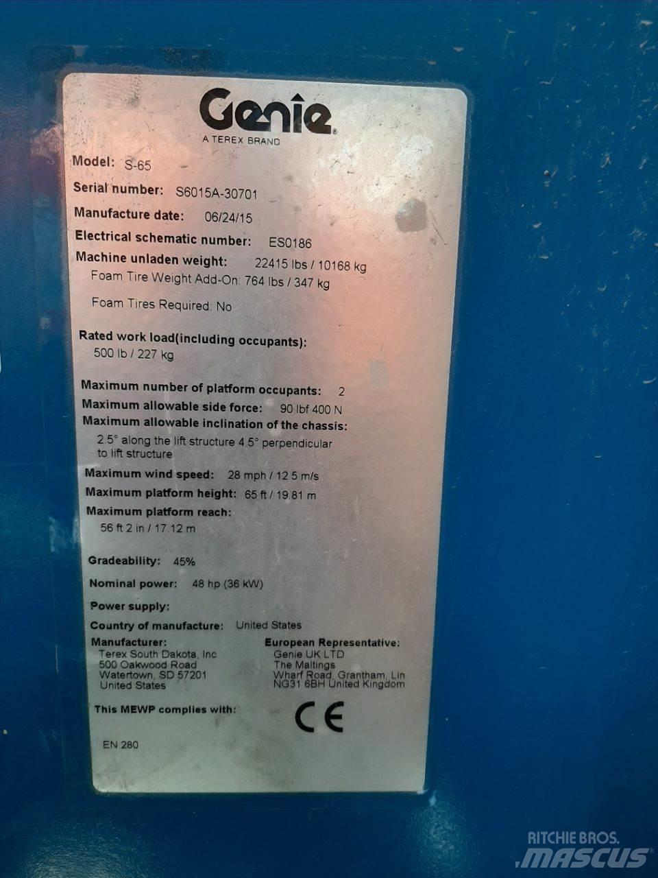 Genie S65 Telescoophoogwerkers