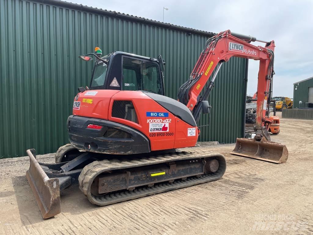 Kubota KX 080 Midigraafmachines 7t - 12t