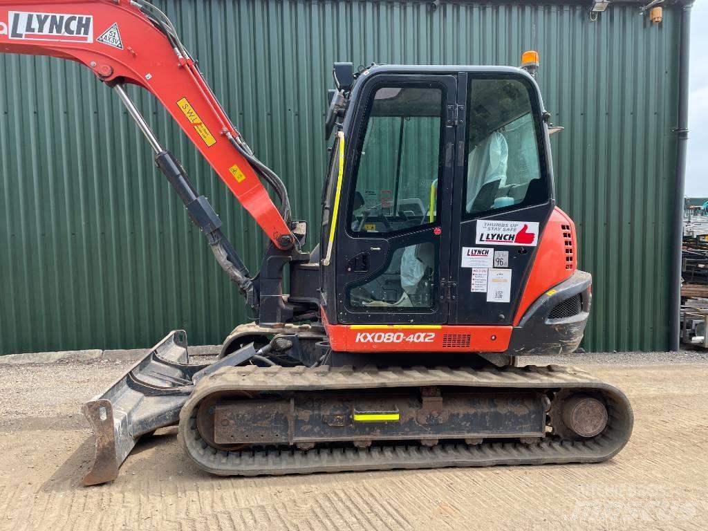 Kubota KX 080 Midigraafmachines 7t - 12t
