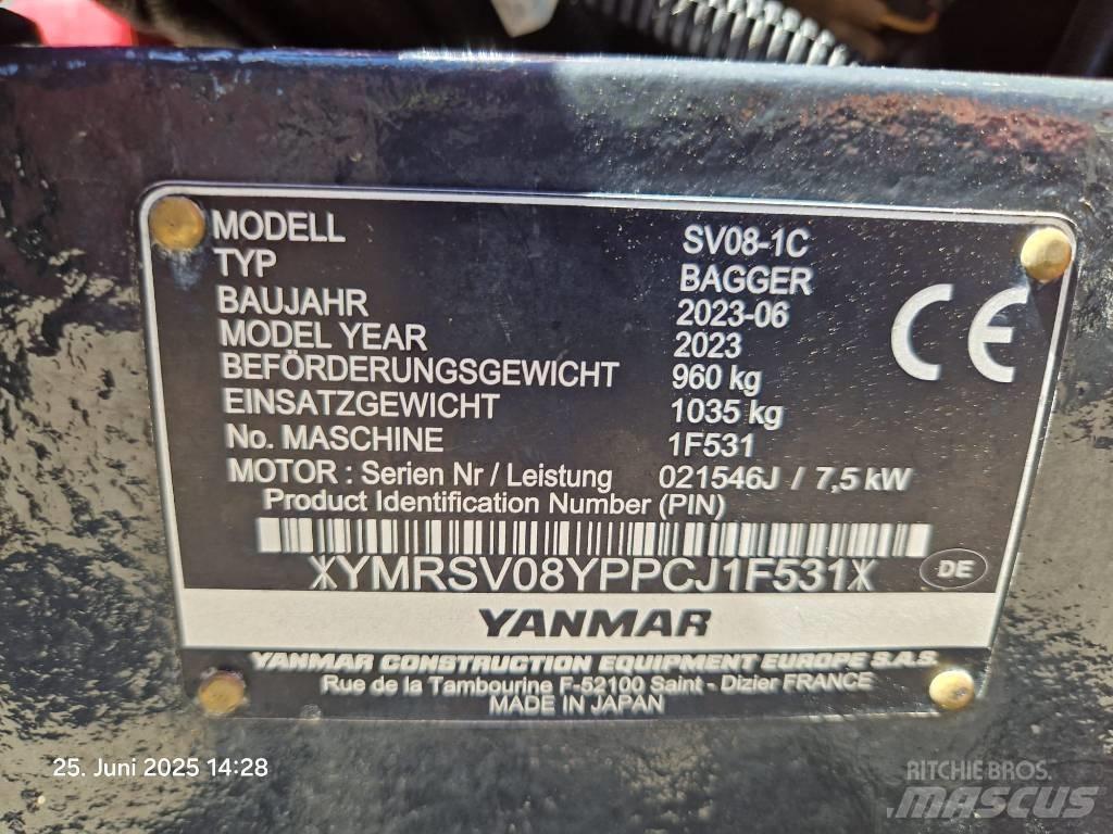 Yanmar SV 08-1 A Minigraafmachines < 7t
