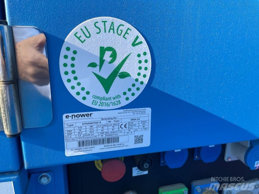  E-Power EPSR60TDE-5 Diesel generatoren
