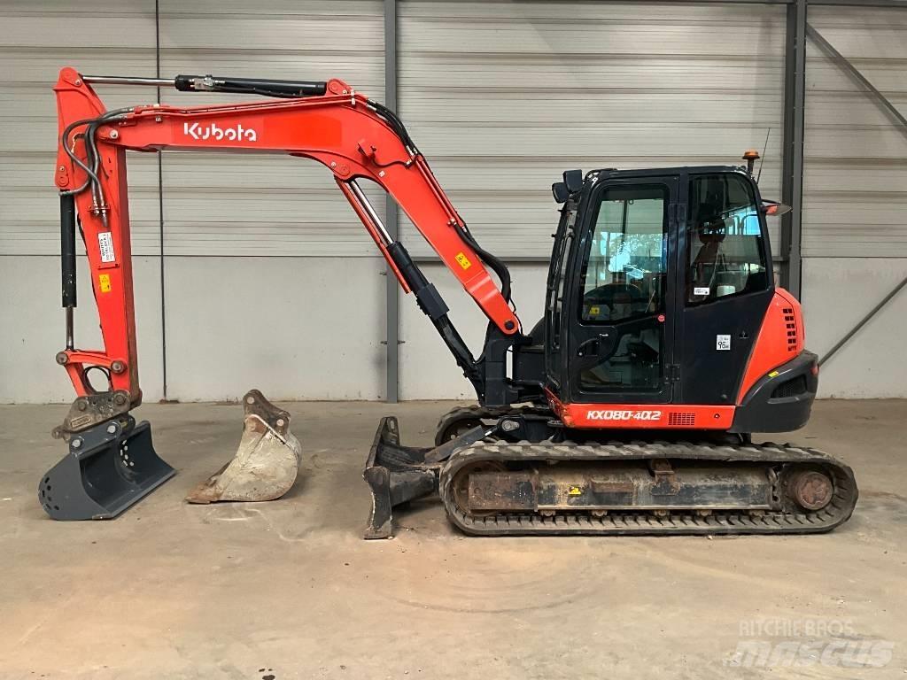 Kubota KX 080-4 A 2 Midigraafmachines 7t - 12t