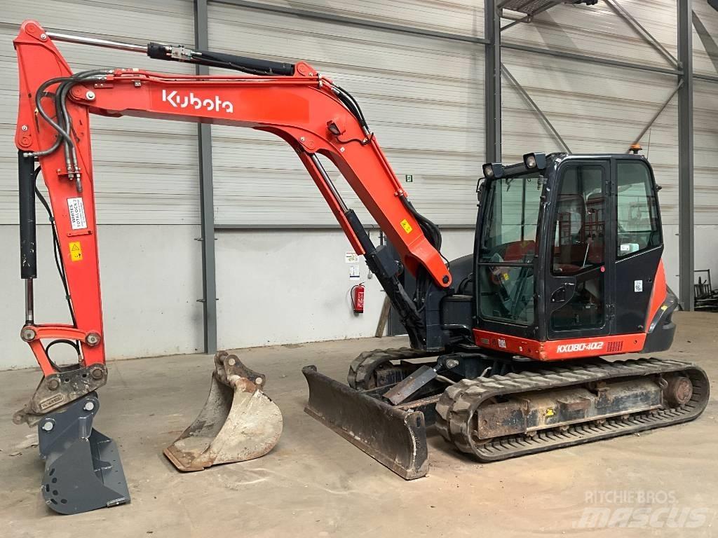 Kubota KX 080-4 A 2 Midigraafmachines 7t - 12t
