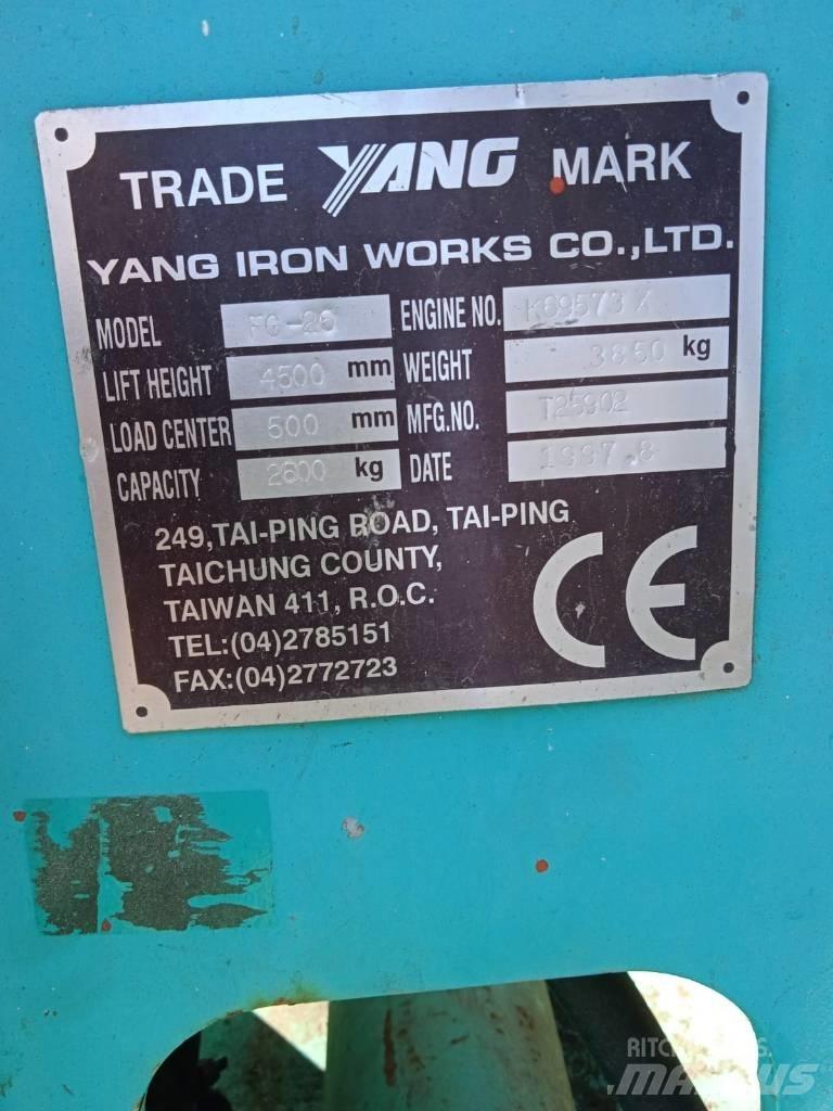 Yang FG20 LPG heftrucks