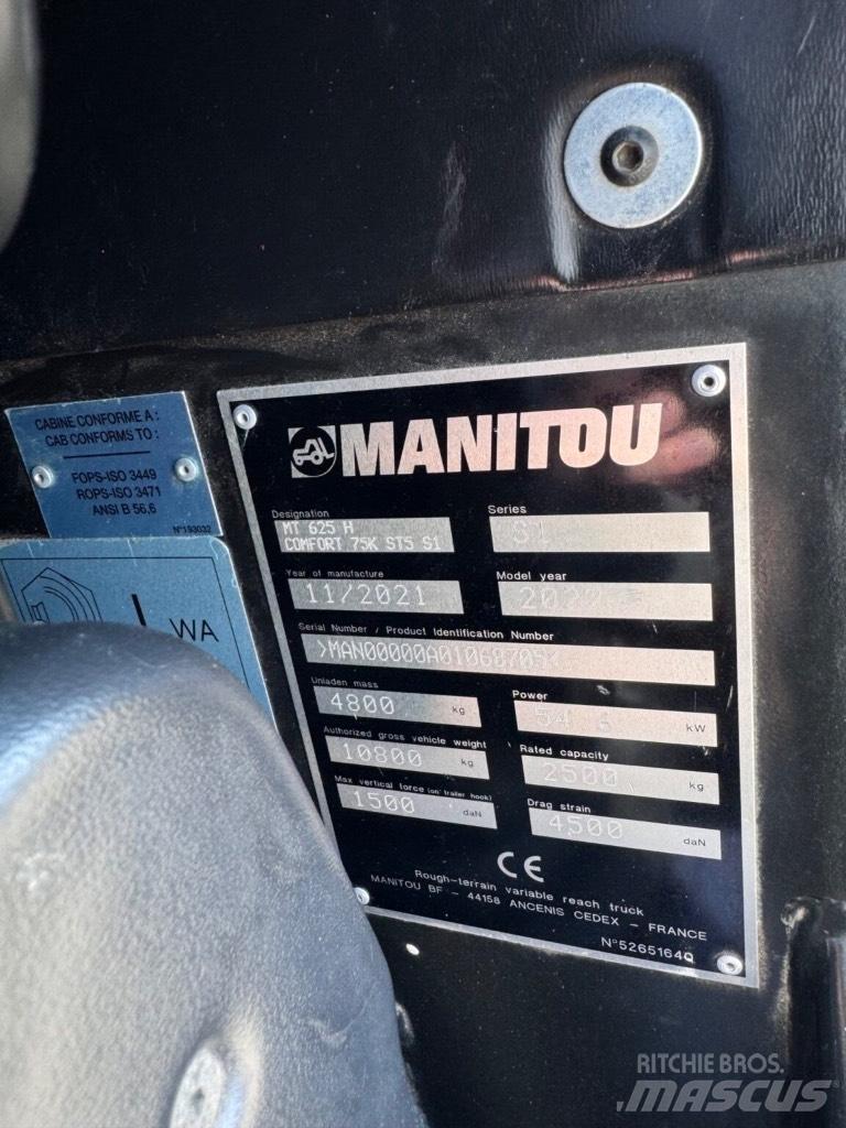 Manitou MT625H Verreikers