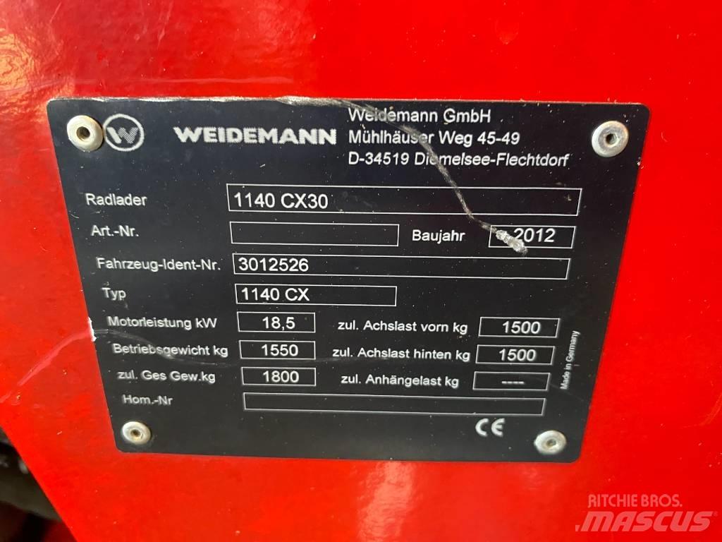 Weidemann 1140 CX30 Knik- en schrankladers