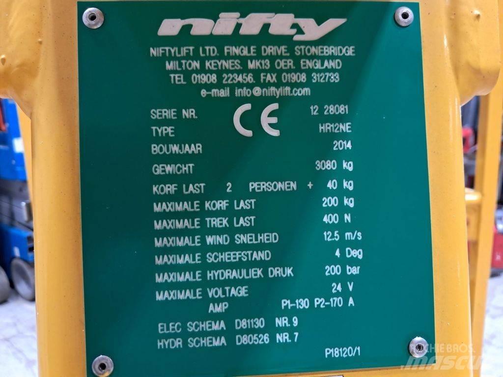 Niftylift HR12NE Knikarmhoogwerkers