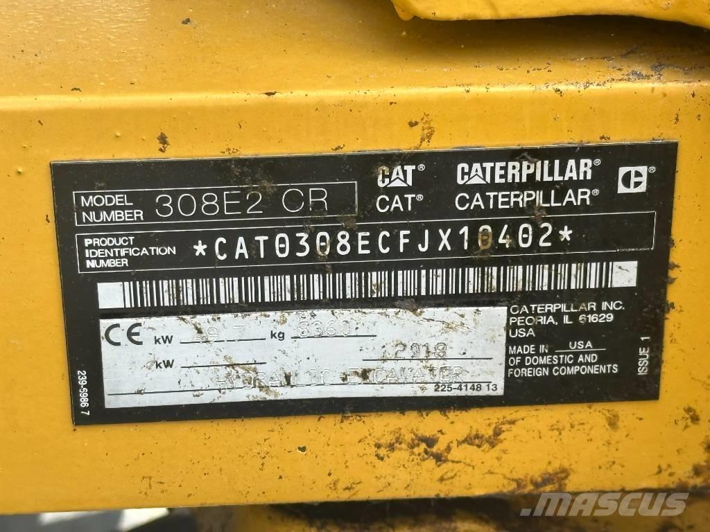 CAT 308 E 2 CR Midigraafmachines 7t - 12t