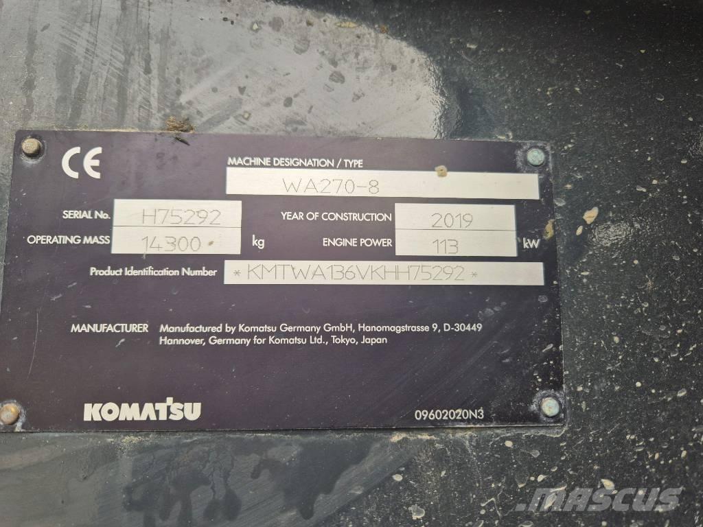Komatsu WA 270-8 Wielladers