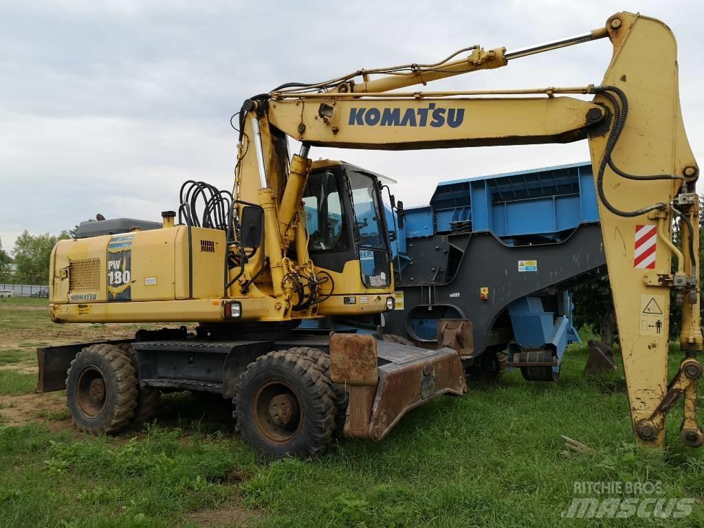 Komatsu PW 180 Wielgraafmachines