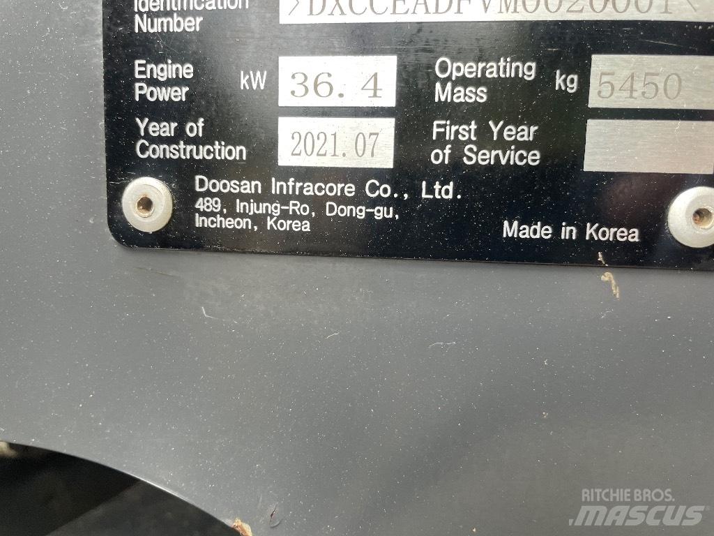 Doosan DX 50 Z Minigraafmachines < 7t