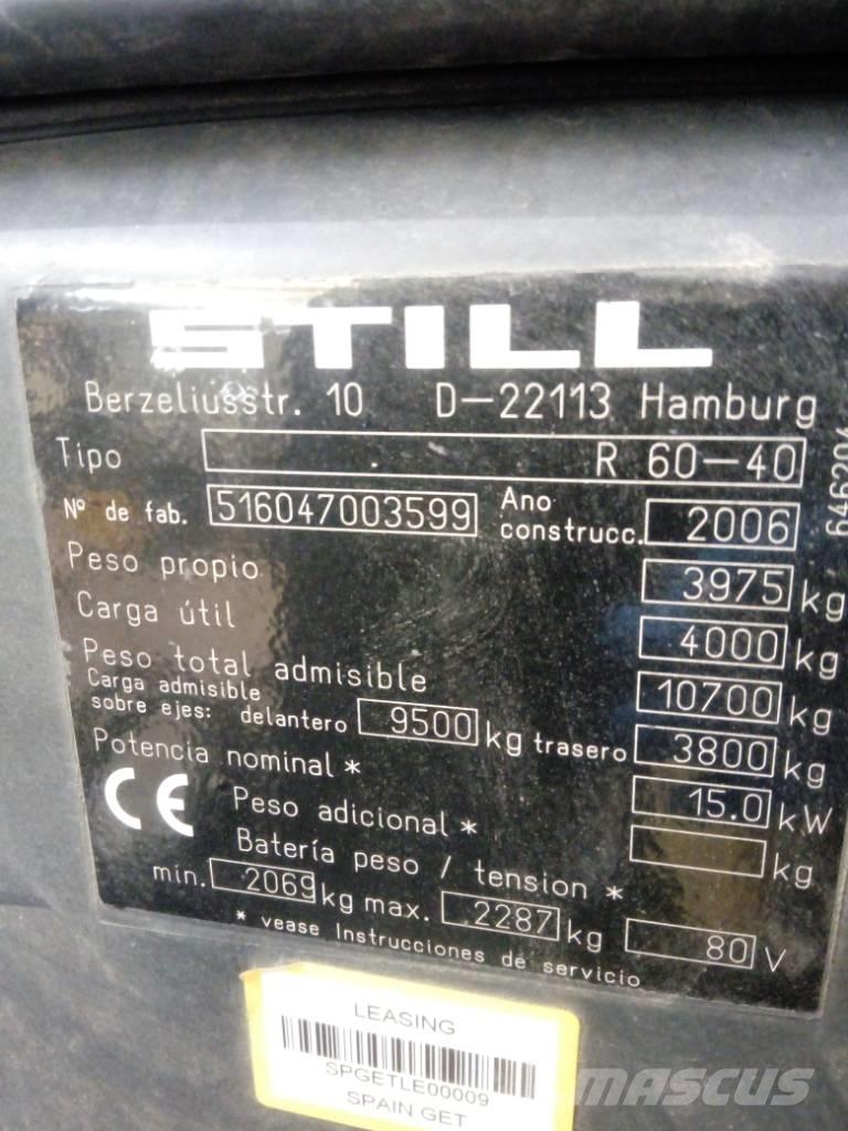 Still R 60-40 Elektrische heftrucks