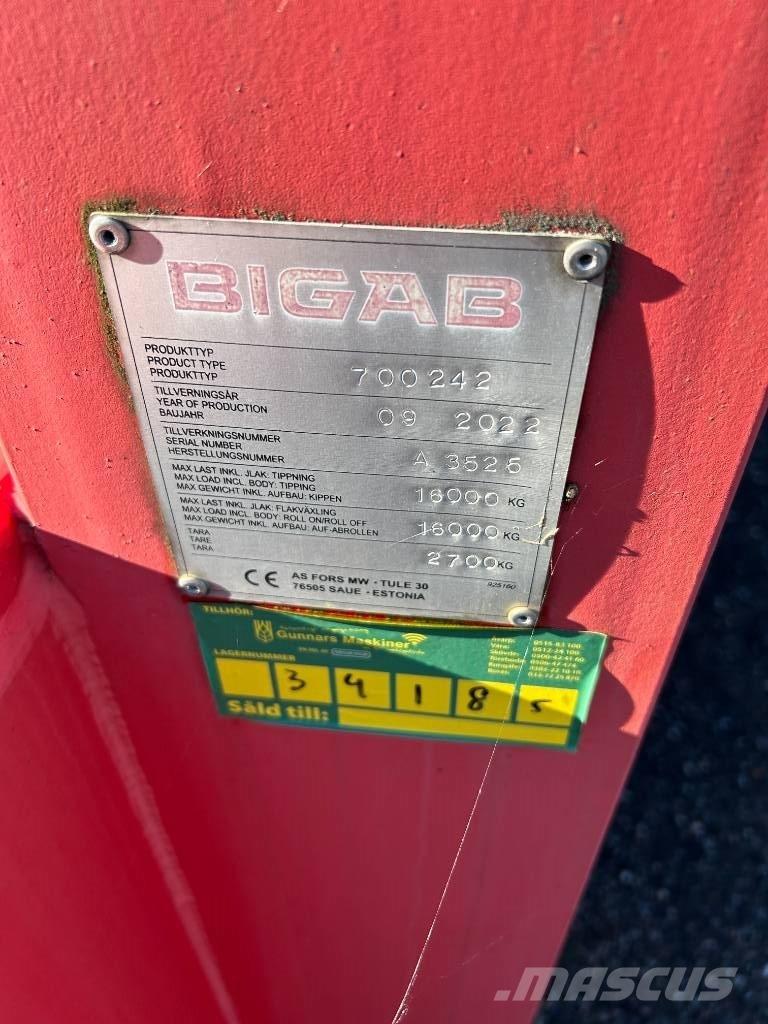 Bigab 242 SCHAKTFLAK Containerchassis