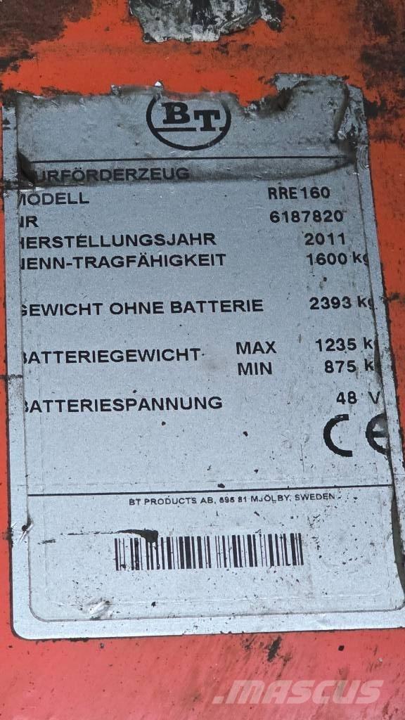 BT RR E 160 Reachtruck voor hoog niveau