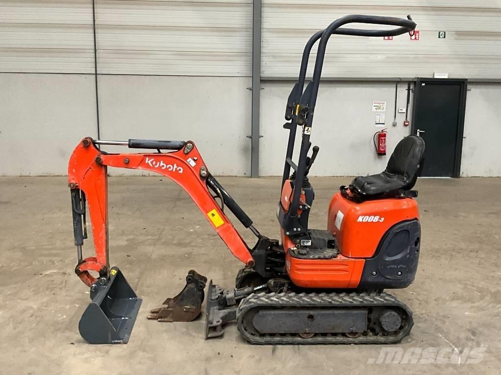 Kubota K 008-3 Minigraafmachines < 7t