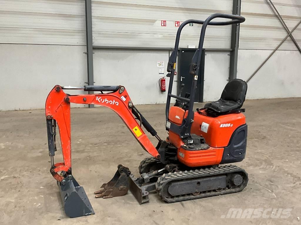 Kubota K 008-3 Minigraafmachines < 7t
