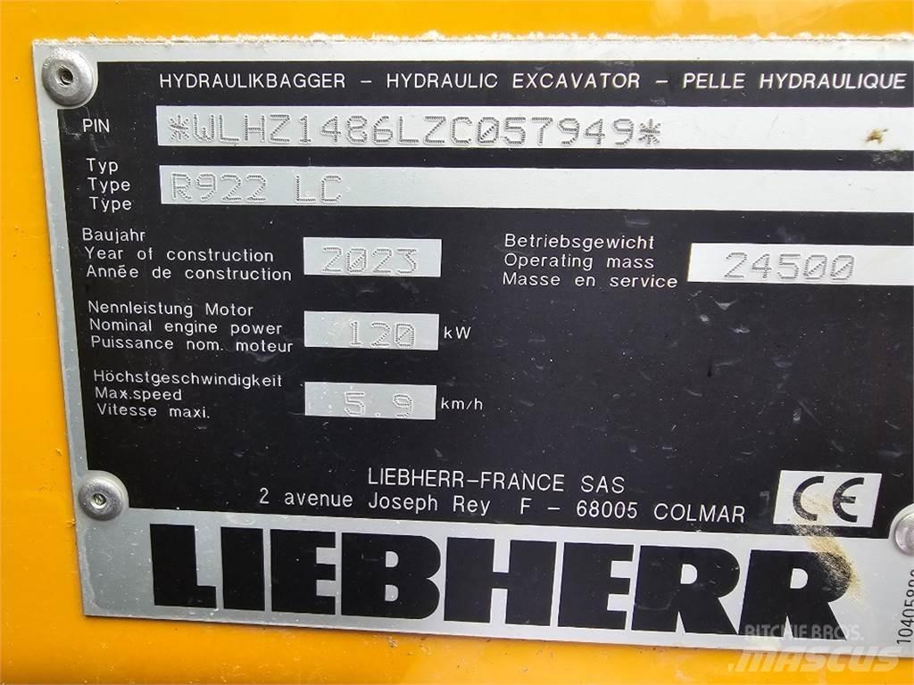 Liebherr R922 Rupsgraafmachines
