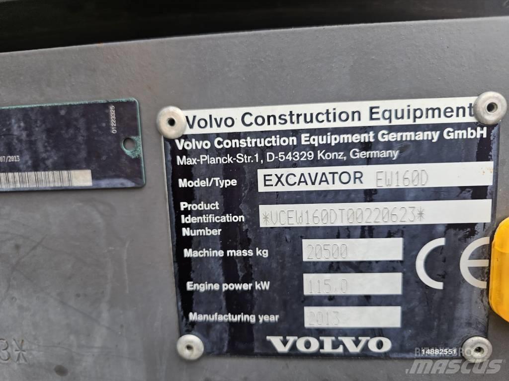 Volvo EW 160 D Wielgraafmachines