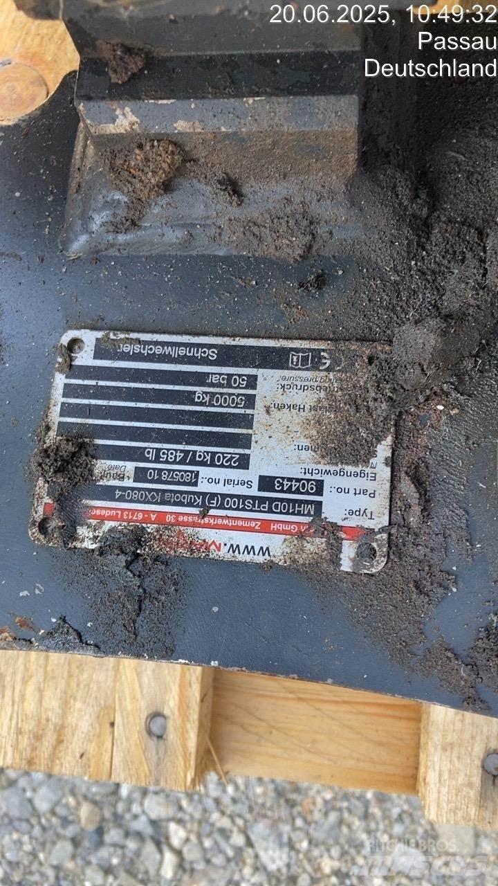 MTS MH10D PTS100 Snelkoppelingen