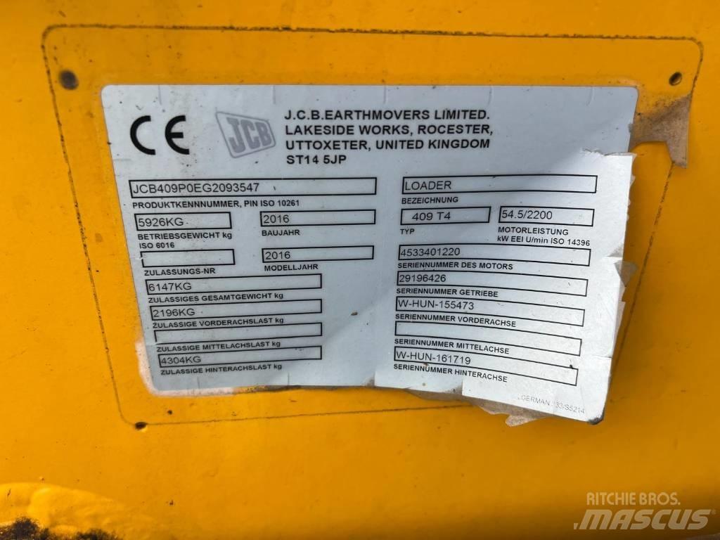 JCB 409 Agri shovel Wielladers