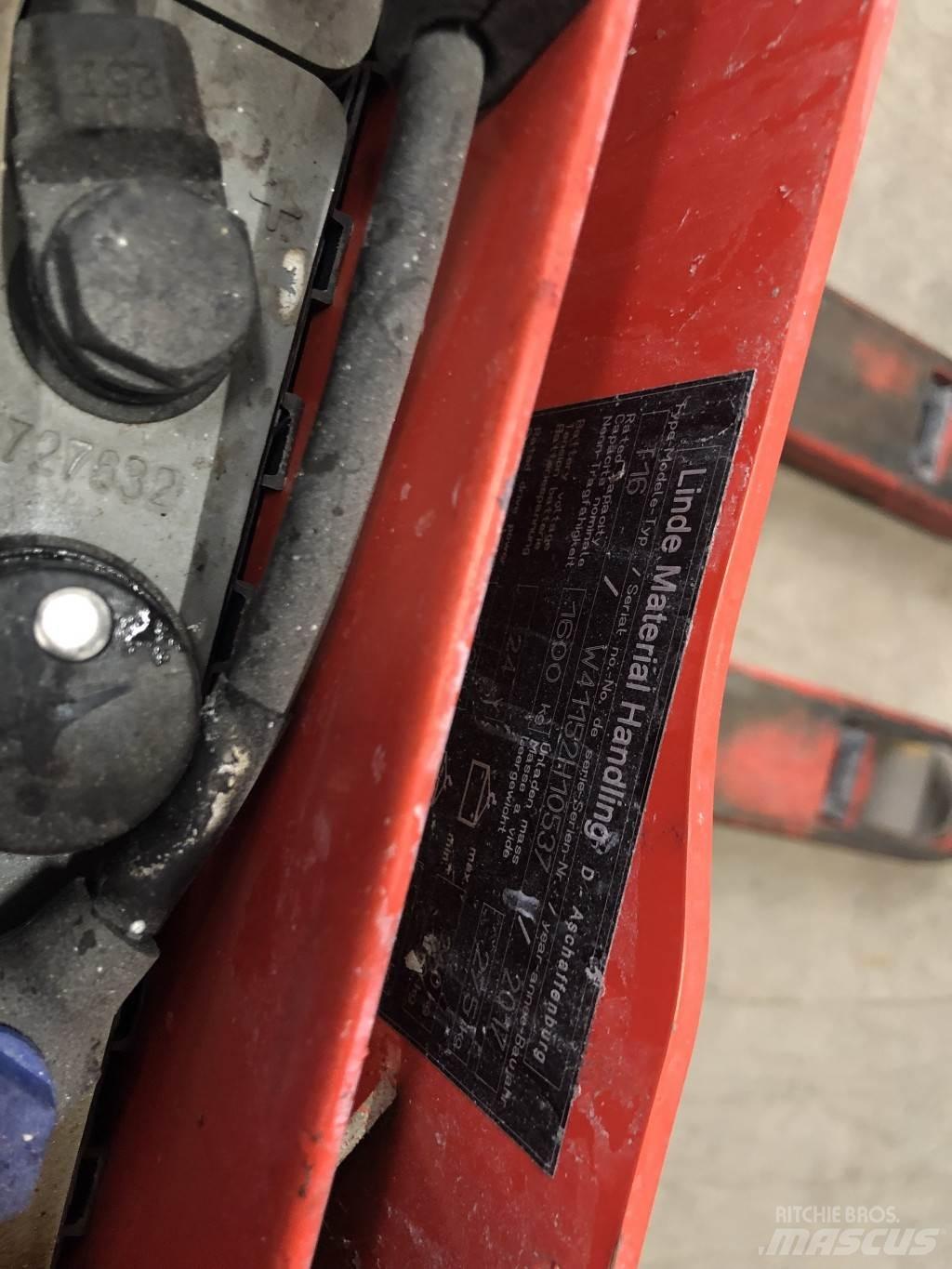 Linde T16 Electro-pallettrucks