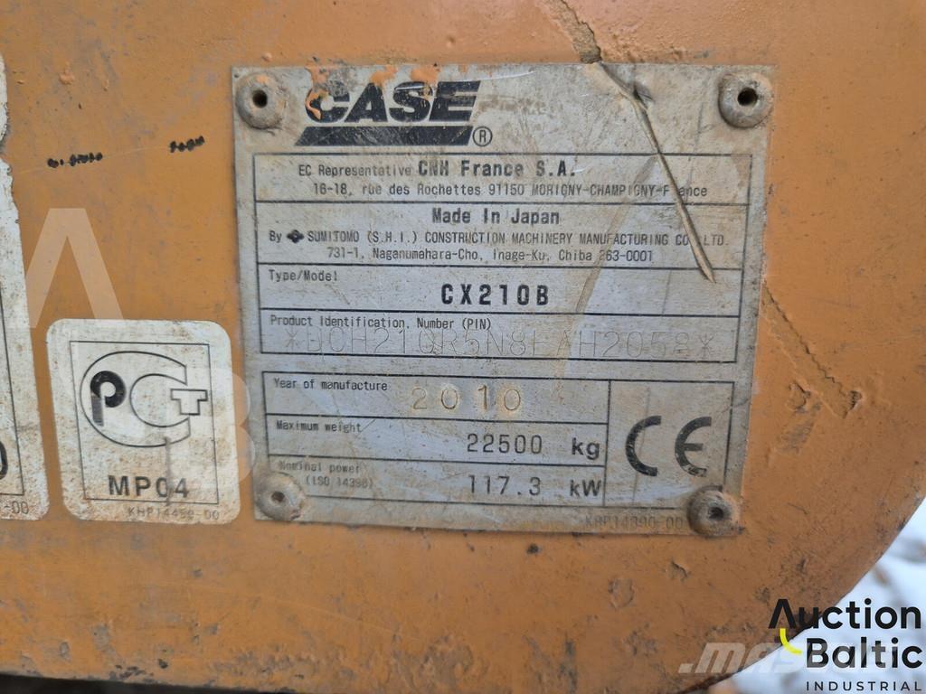 CASE CX 210 B Rupsgraafmachines