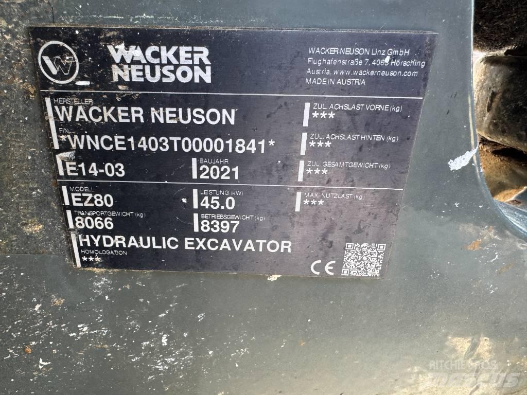 Wacker Neuson EZ80 Rupsgraafmachines
