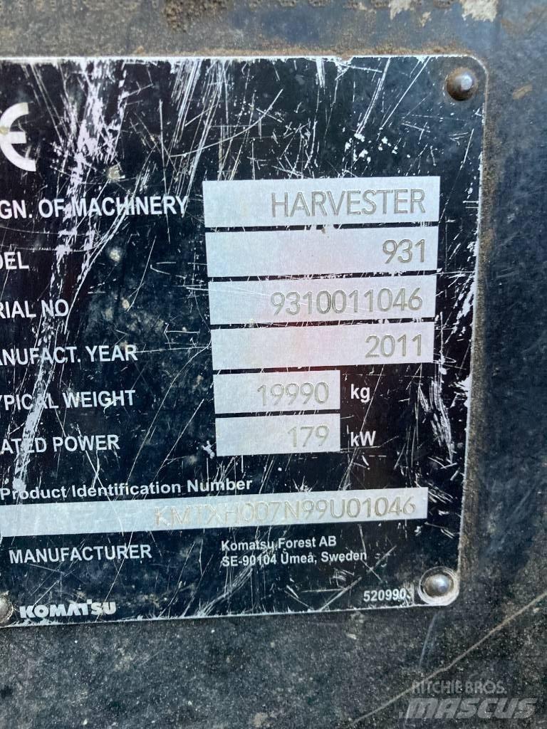 Komatsu 931.1 Harvesters
