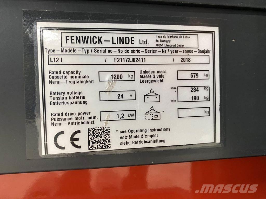 Linde L12 I Stapelaar meeloop