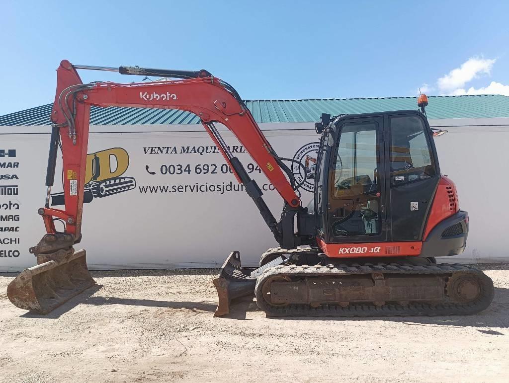 Kubota KX080-4a Graafmachines voor de bosbouw