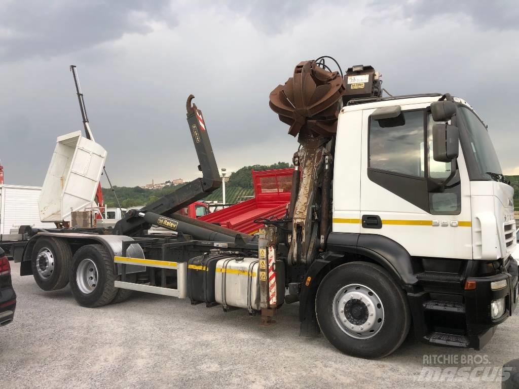 Iveco Stralis 350 Containertrucks met kabelsysteem